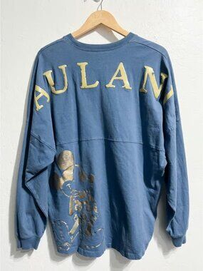 Disney Aulani Spirit Jersey Pullover Top Shirt Large Blue Mickey Mouse Hawaii
